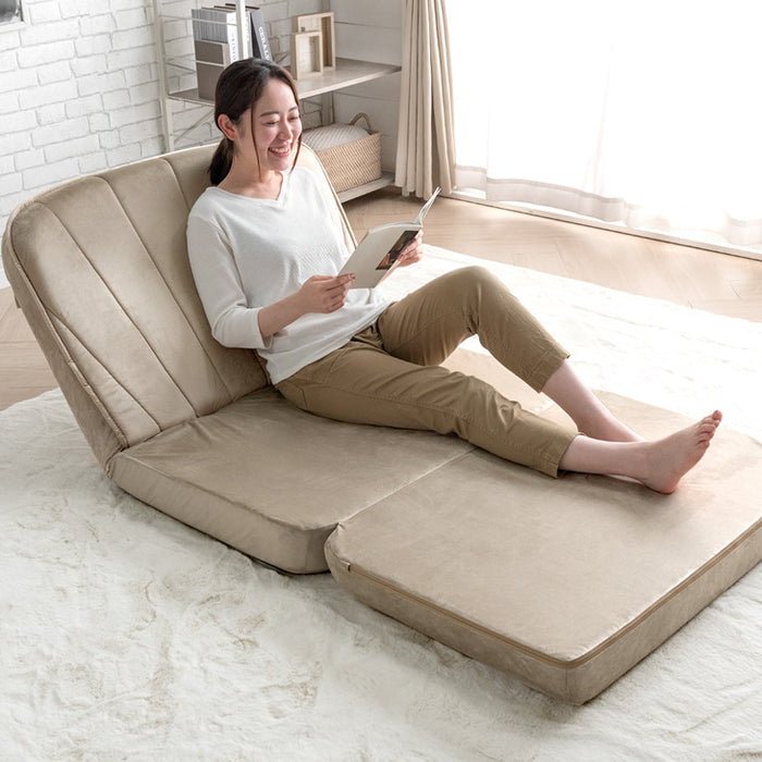 3way ソファベッド 幅89 コンパクト リクライニング ローソファ ソファ