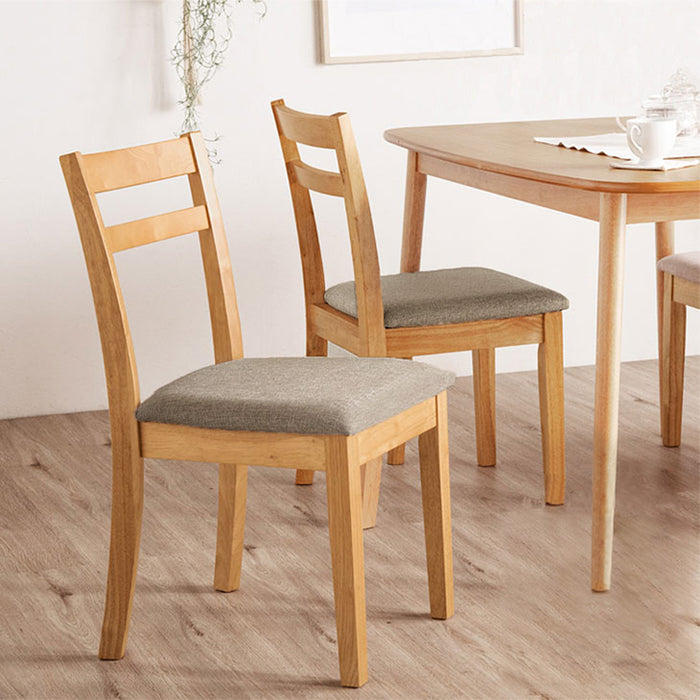 2脚セット］木製 ダイニングチェア ファブリック生地 木製 シームレス