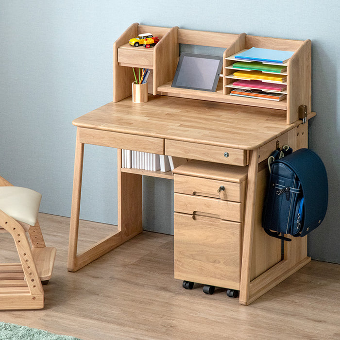 アウトレット 旧仕様品・デスクワゴン無】現役ママが考えた 学習机 2点