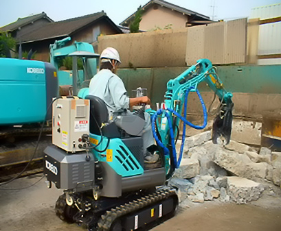 内装解体専用機 電動・エンジン兼用機 SK09 | レンタル商品 | 株式会社