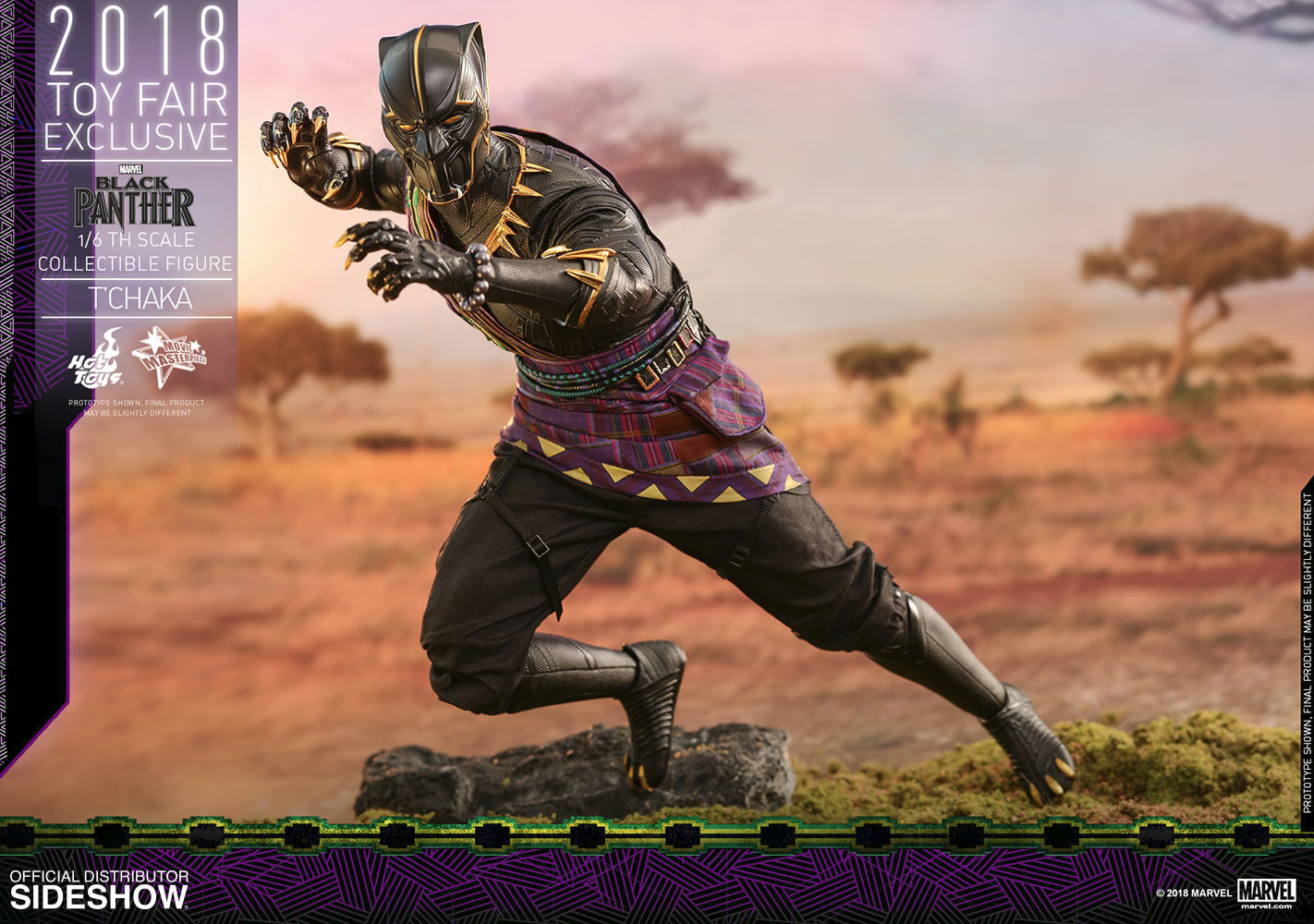 Hot Toys 1/6 Scale Figure - Black Panther - T'CHAKA