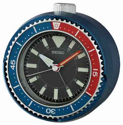 Seiko QHE207L Watch Dial Quiet-Sweep Alarm Clock - The Clock Depot