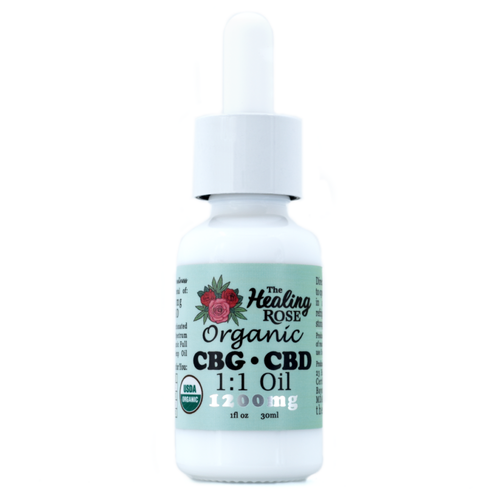 1200mg CBG+CBD 1:1 Oil (Full Spectrum)- The Healing Rose