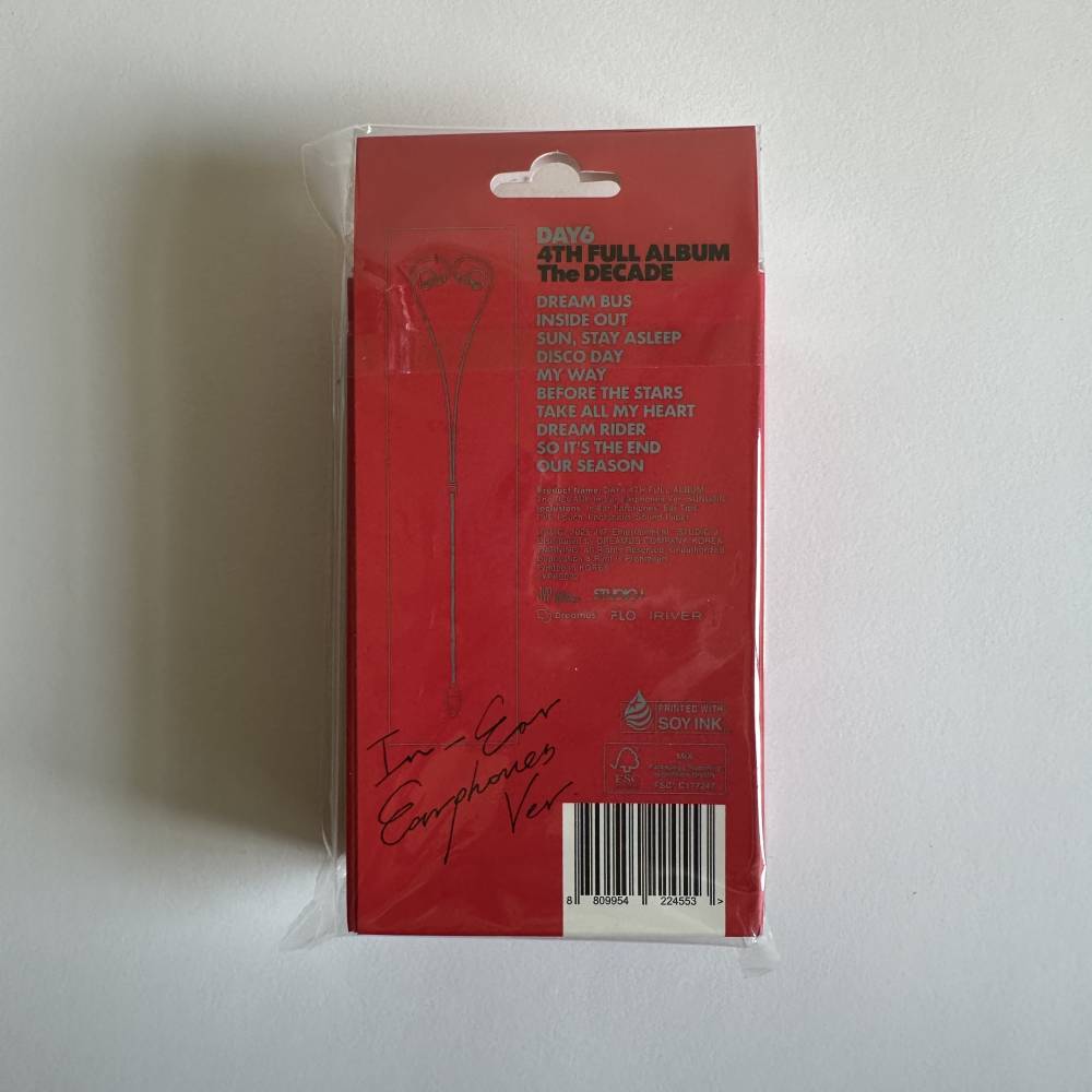 DAY6 THE 4TH FULL ALBUM 'THE DECADE' - IN-EAR EARPHONES VERSION