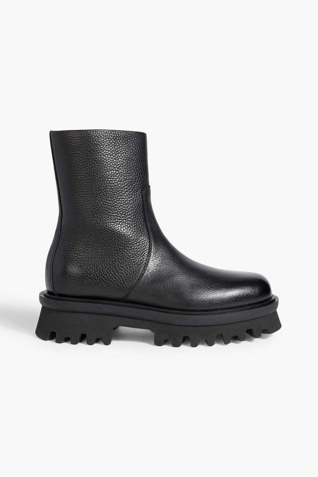 FERRAGAMO Klem pebbled-leather ankle boots | THE OUTNET