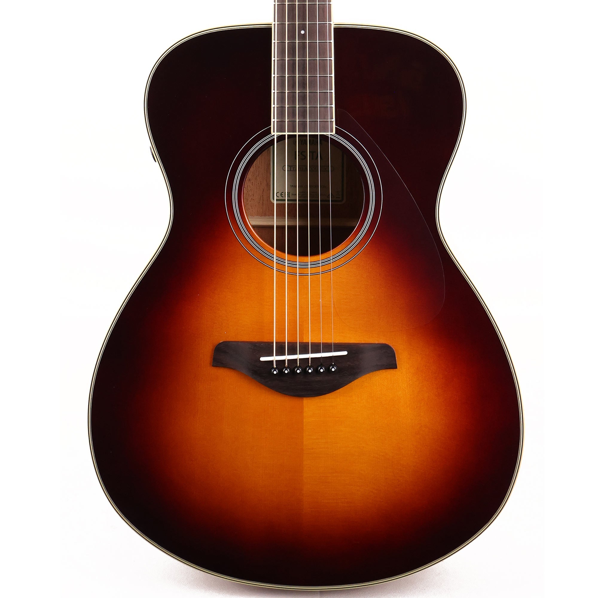Yamaha FS-TA Transacoustic Brown Sunburst Acoustic Guitar | The
