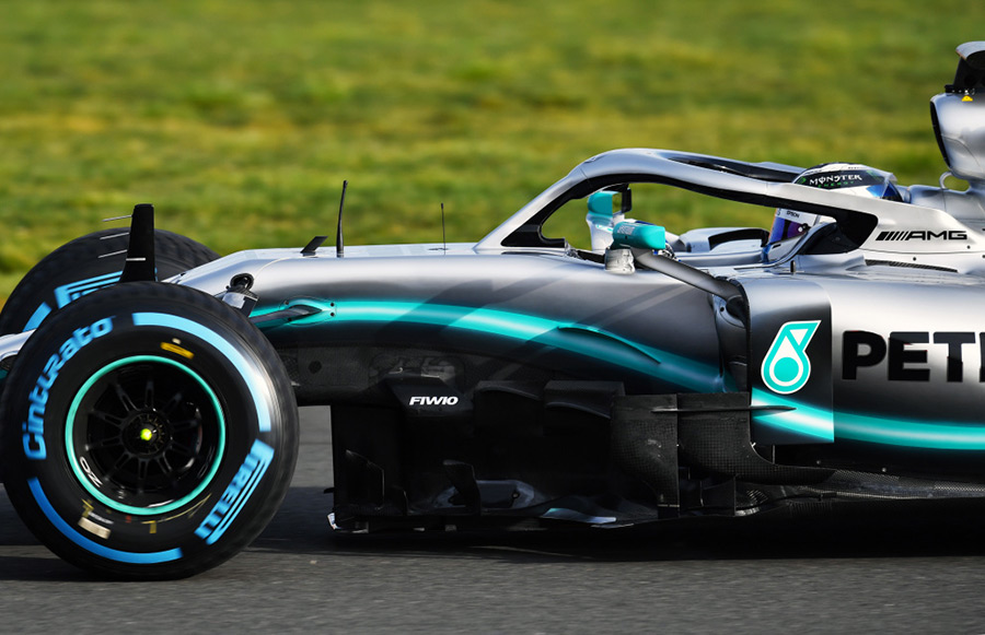 Mercedes-AMG Petronas Motorsport's 2019 F1 Racer Hits the Track in