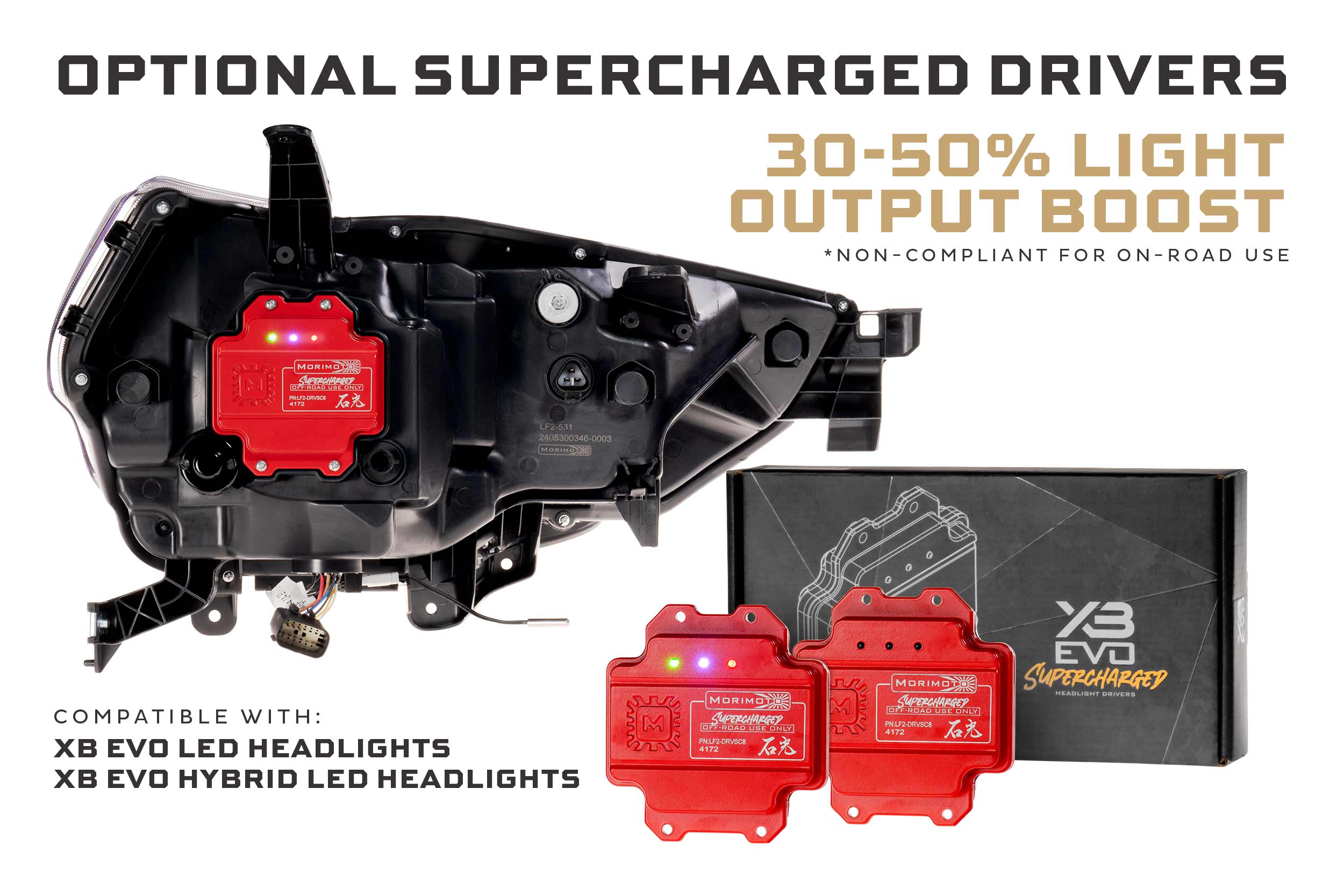 Toyota 4Runner (14-24) XB Evo LED Headlights | Morimoto LF2-531