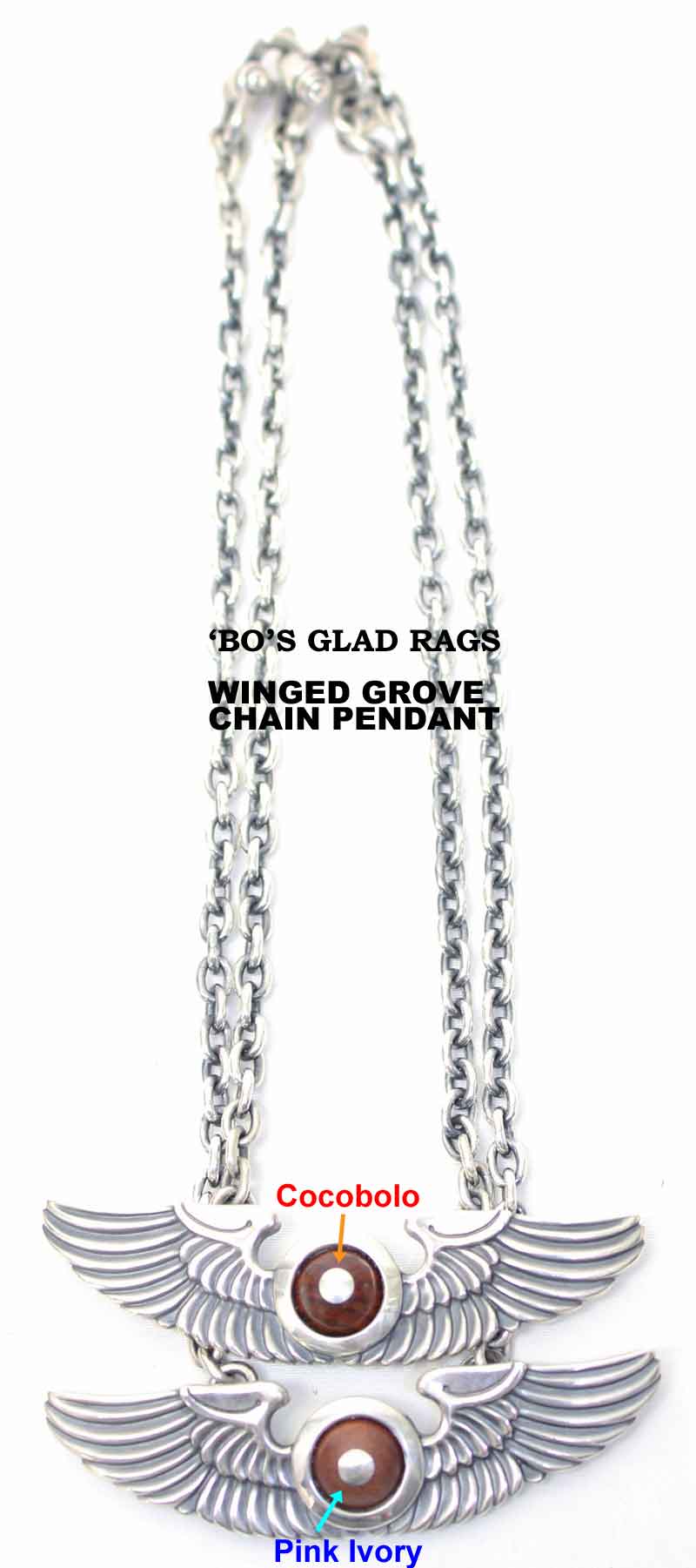 ボーズグラッドラグス 【ウイングドグローブ チェーンペンダント