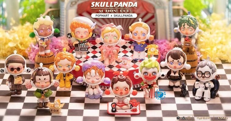 Skull Panda x POP MART Skullpanda Action! Cut! Blind Box Series