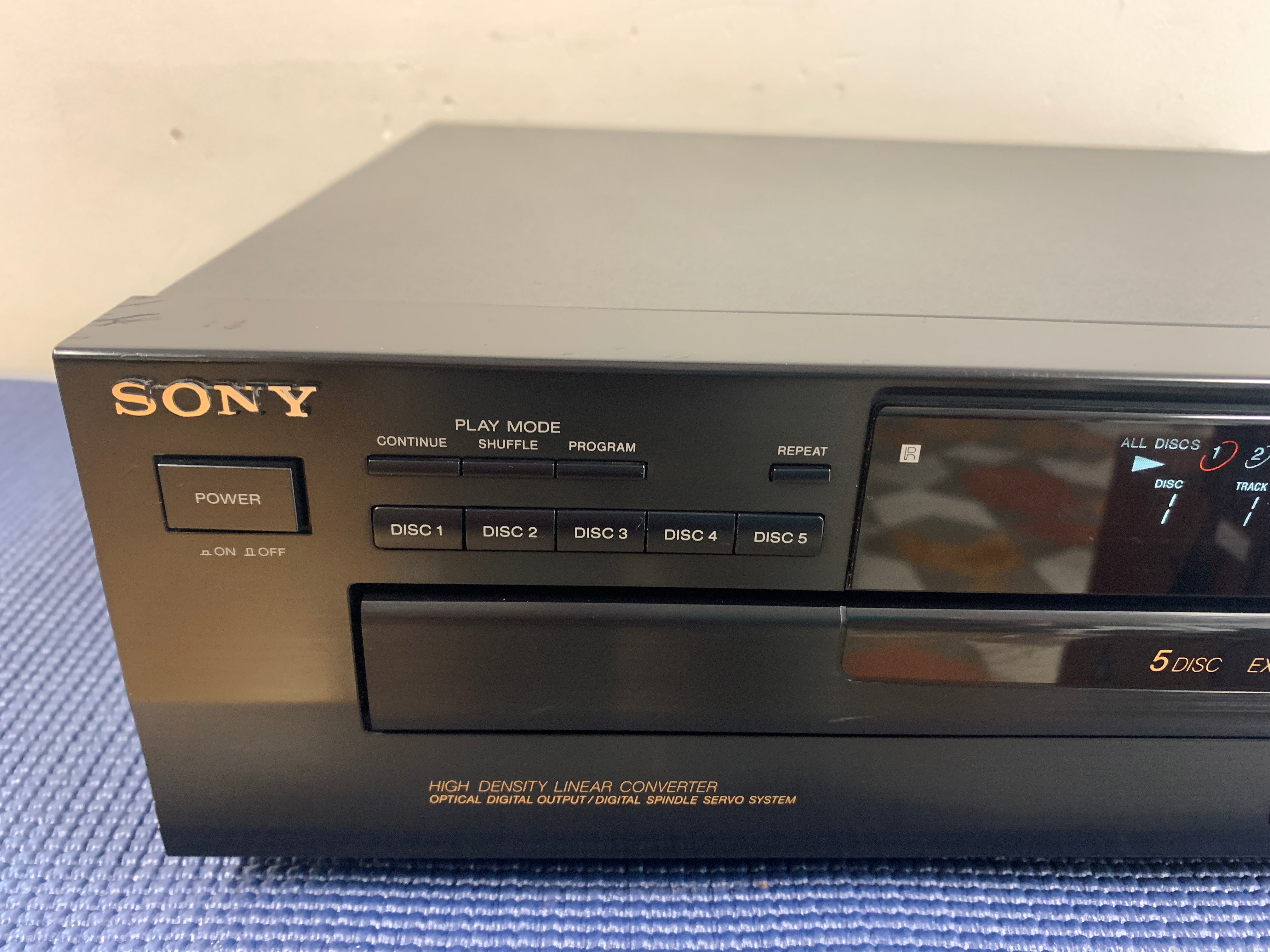 Sony CDP-C445 CD Carousel 5 Discs – The Turntable Store