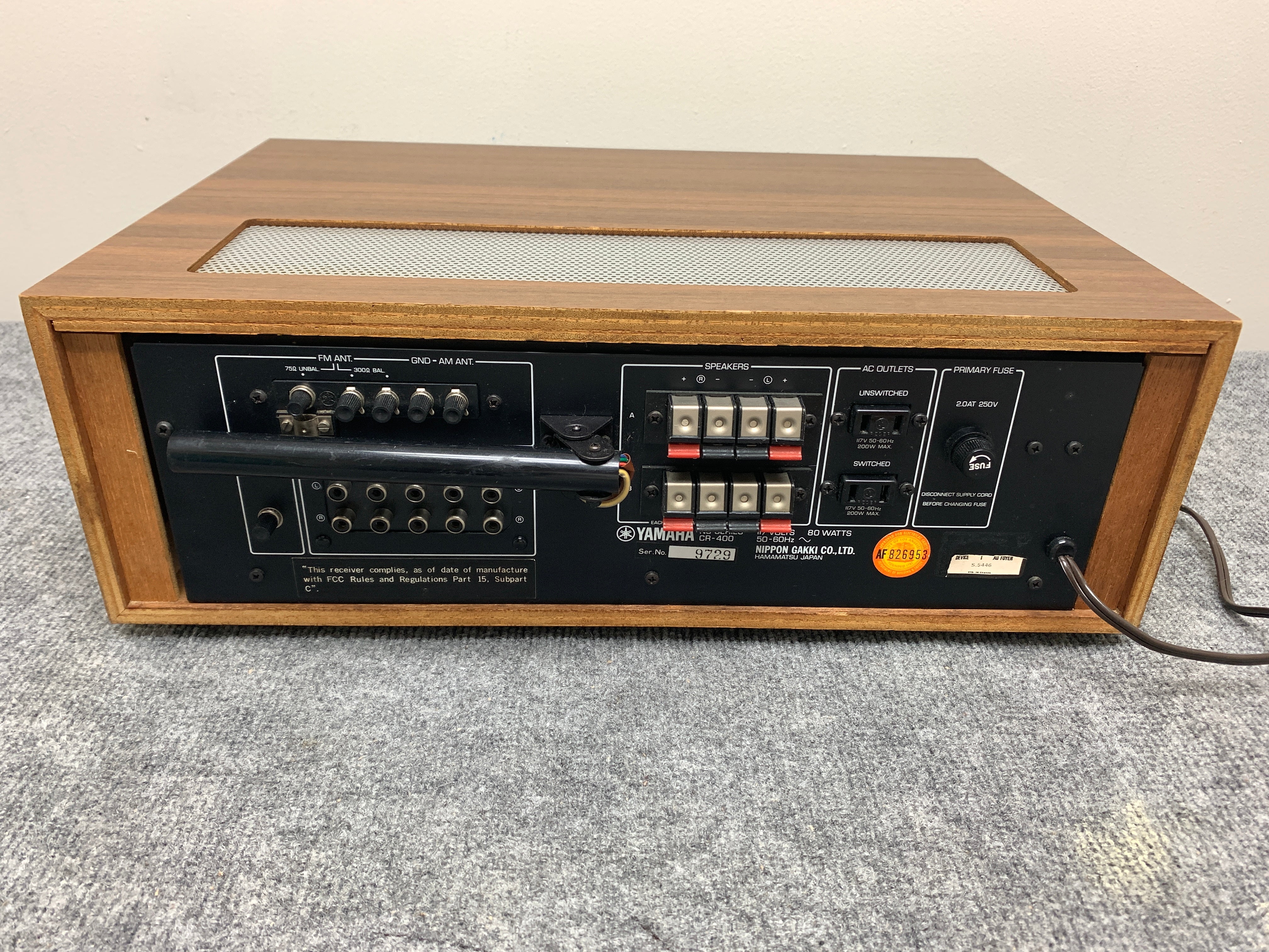 Yamaha CR400 Stereo Receiver – The Turntable Store