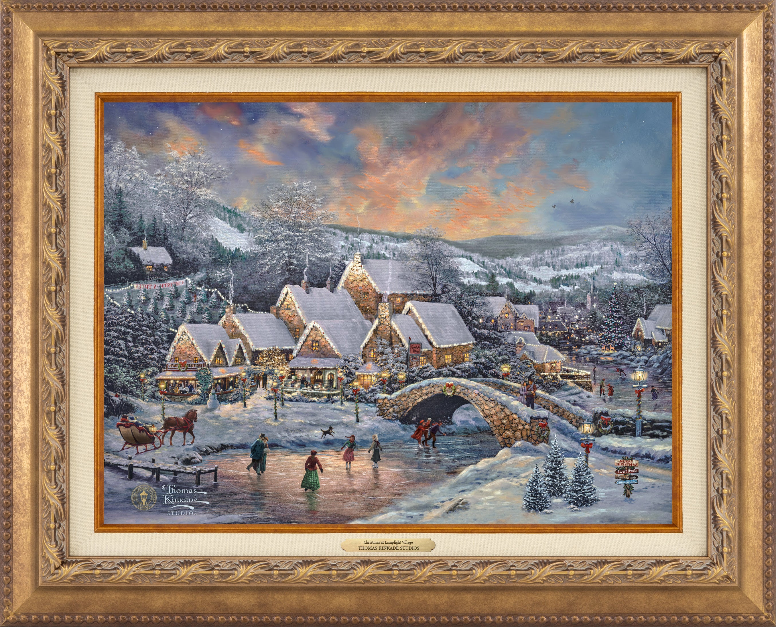 Christmas at Lamplight Village - Canvas Classics – Thomas Kinkade