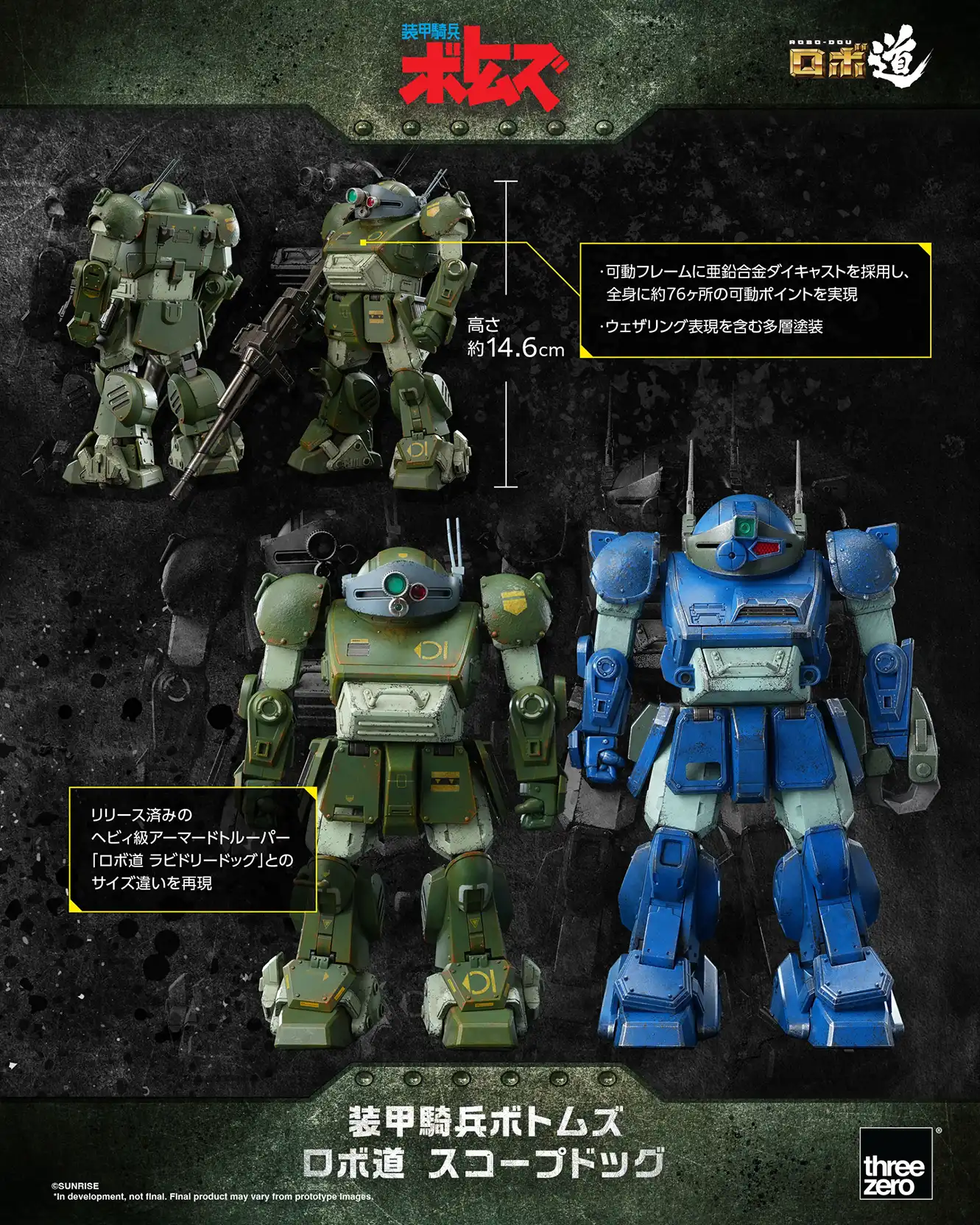 装甲騎兵ボトムズロボ道 スコープドッグ – threezero store