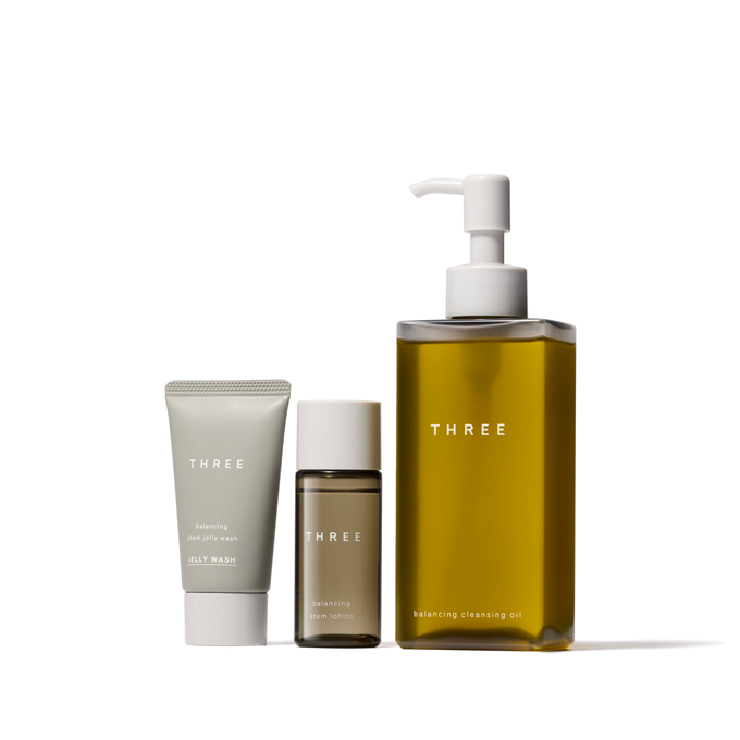 THREE バランシング クレンジング オイル N トライアル セット ステム