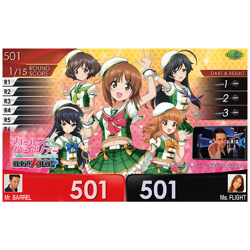 ダーツ セット ガールズ＆パンツァー 戦車道大作戦！ あんこうチーム