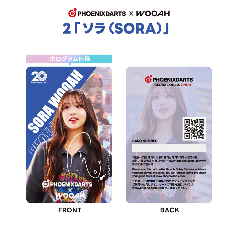 数量限定】ダーツ フェニックスカード デジコン付きPHOENicA WOOAH