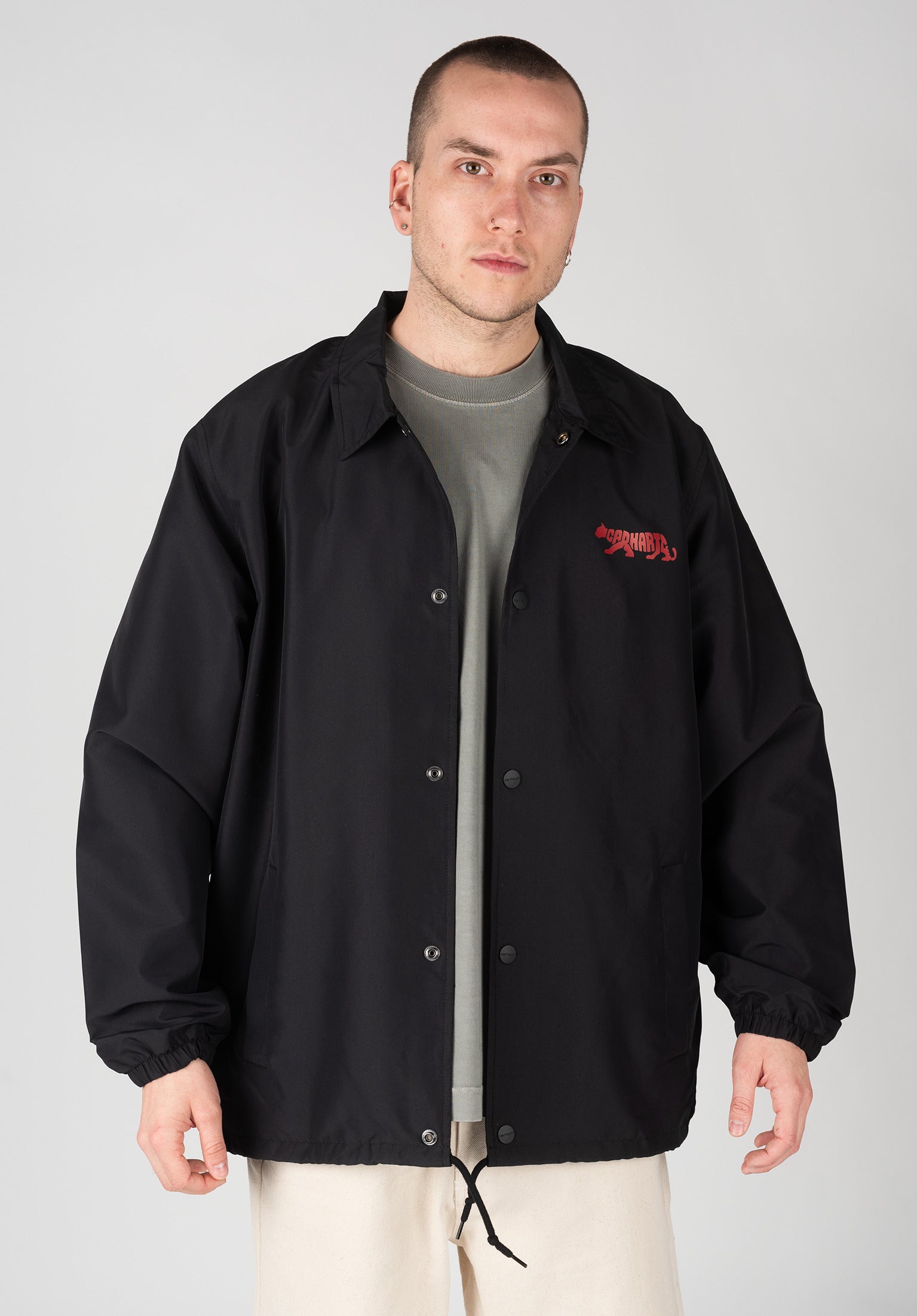 Rocky Coach Jacket Carhartt WIP Light Jacket in black-samba-white