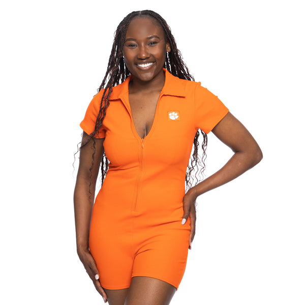 Clemson ZooZatz Women's Rib Knit Romper