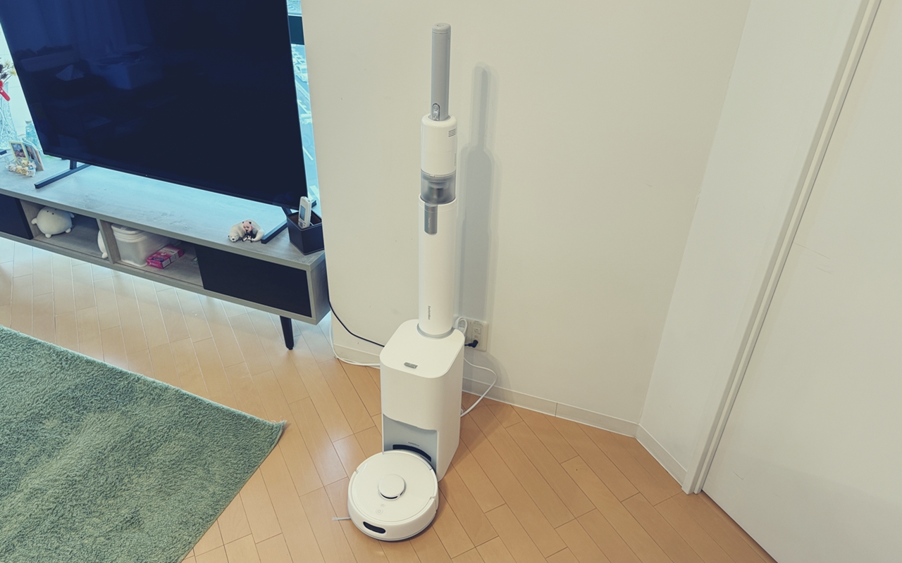 SwitchBot K10+ Pro Combo』レビュー、ロボット掃除機、スティック掃除