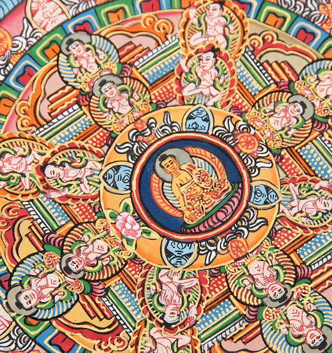 一点物〕タンカ - 五仏曼荼羅[31cm x 39cm] の通販[送料無料