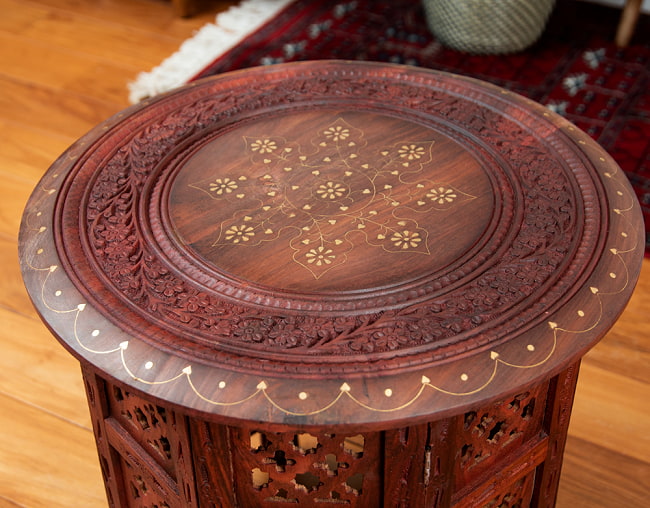 シーシャムウッドのサイドテーブル 【直径：45cm】 の通販[送料無料