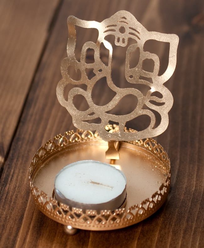 ティーライトキャンドルのシャドウランプ ガネーシャやクリシュナなど