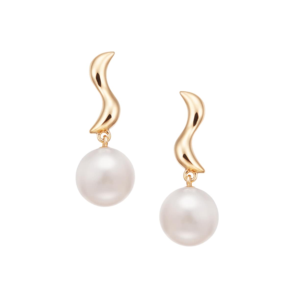 K10イエローゴールド淡水パールピアス（6.5mm）(RPE116-003)|TSUTSUMI