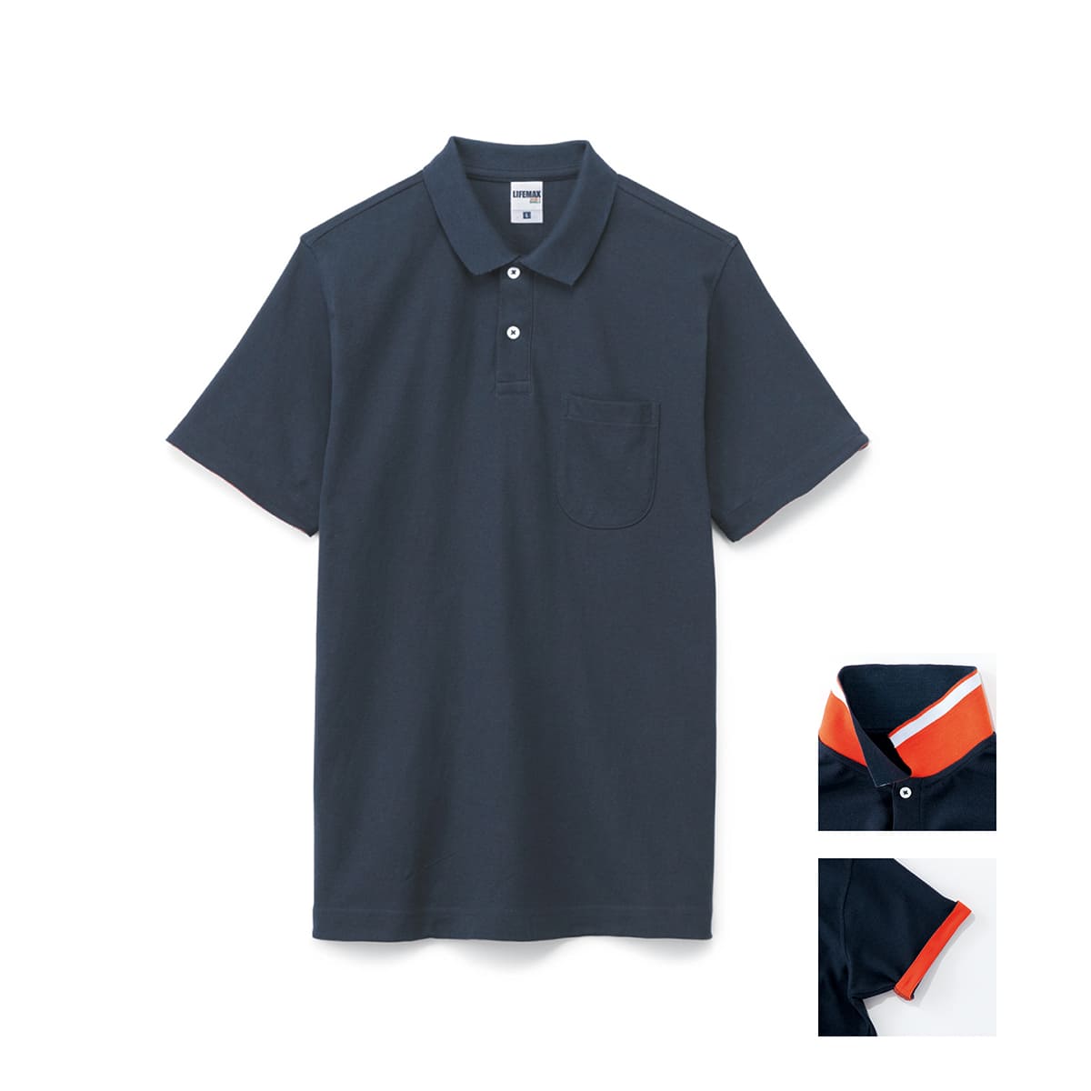 2WAYカラーポロシャツ | メンズ | 1枚 | MS3116 | オレンジ – Tshirt