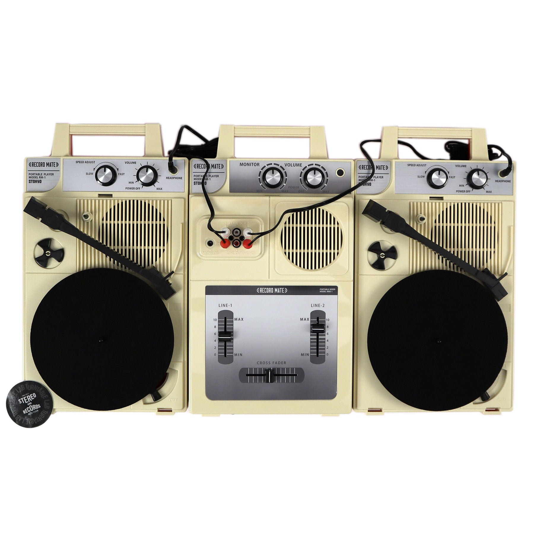 Stokyo: Complete Portable DJ Set (2x RM-1 Turntables, 1x RMX-1