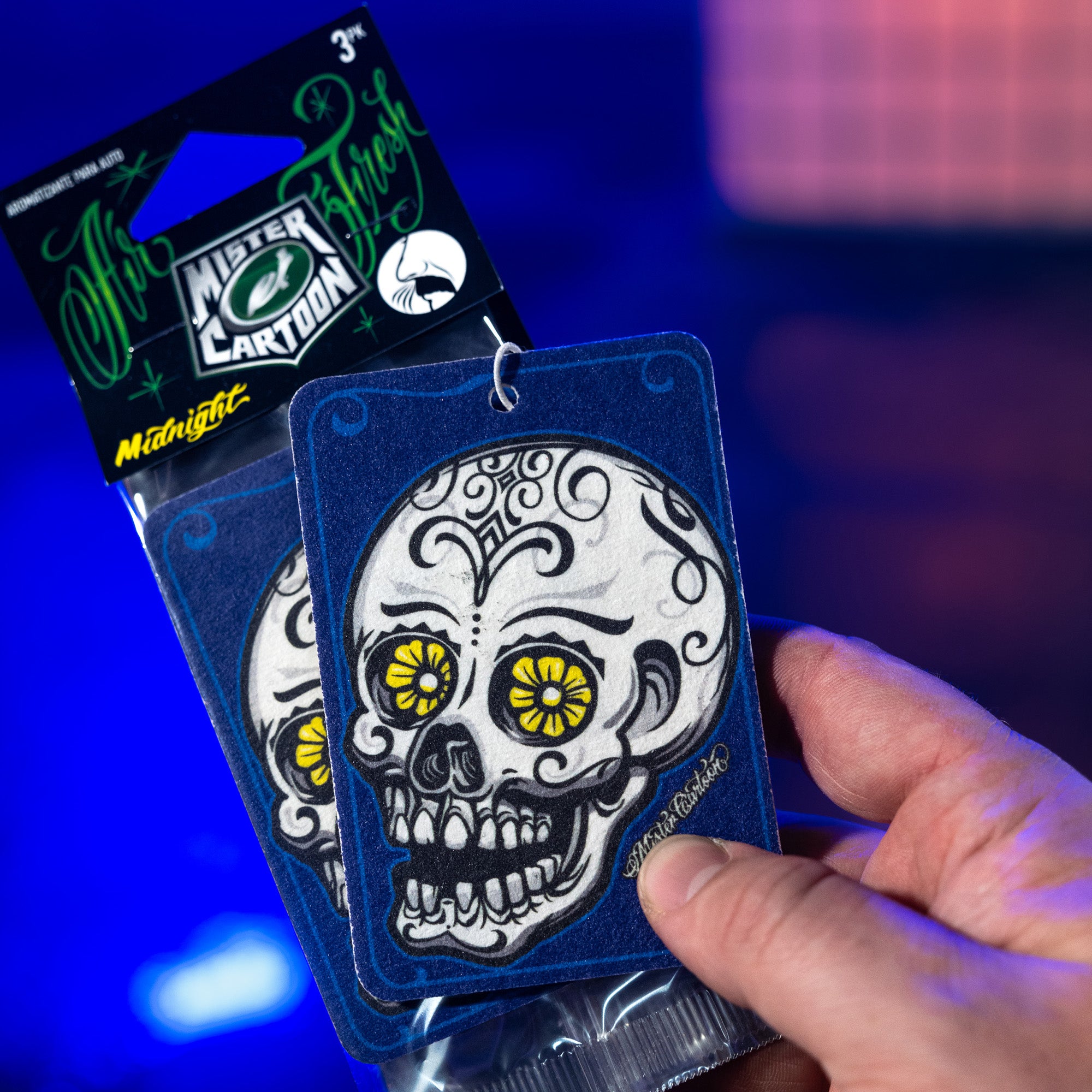 Paper Air Freshener Midnight (3 pack) | Mister Cartoon x Turtle