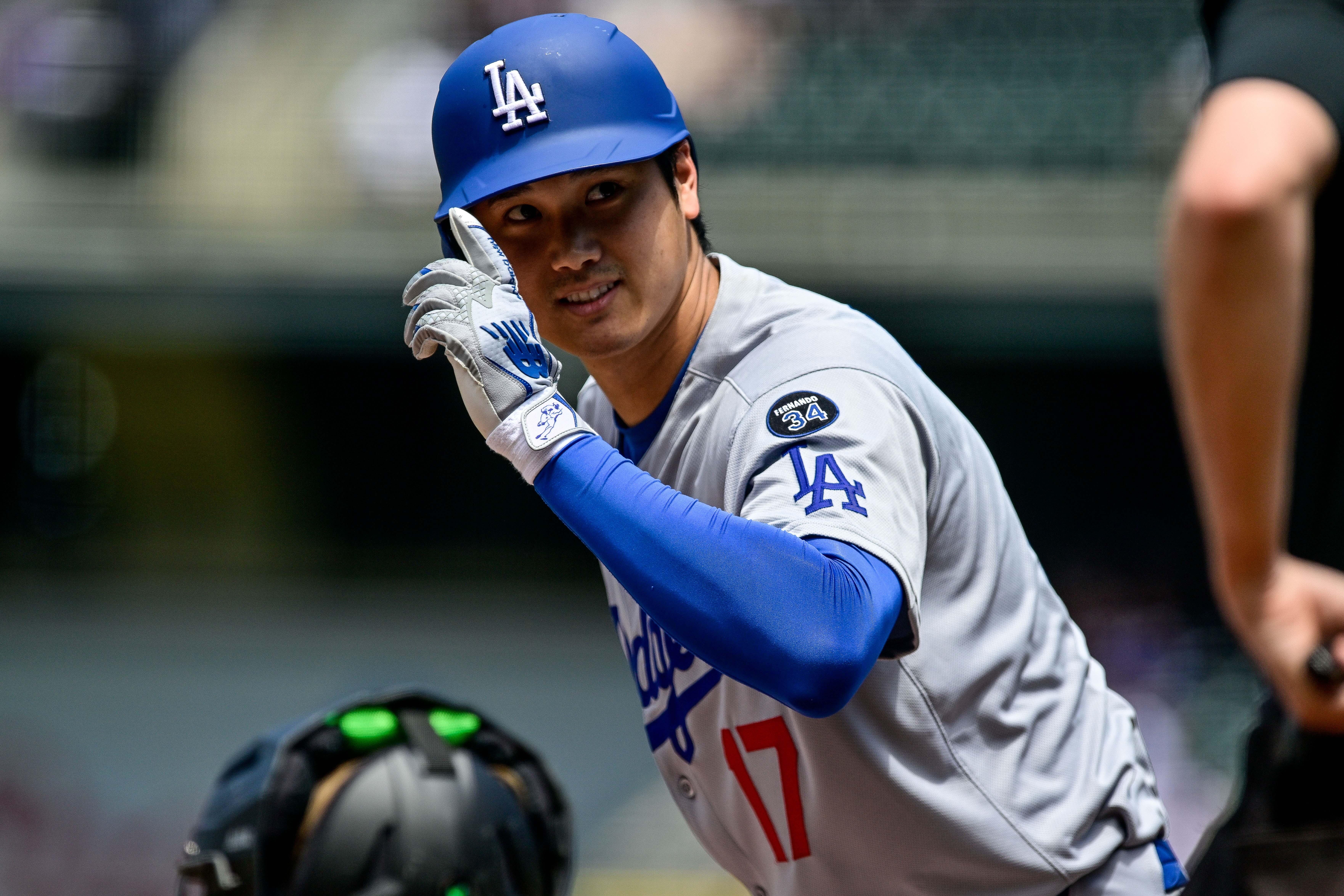 大谷翔平 登板翌日の今季初安打 ロバーツ監督「ショウヘイをライン