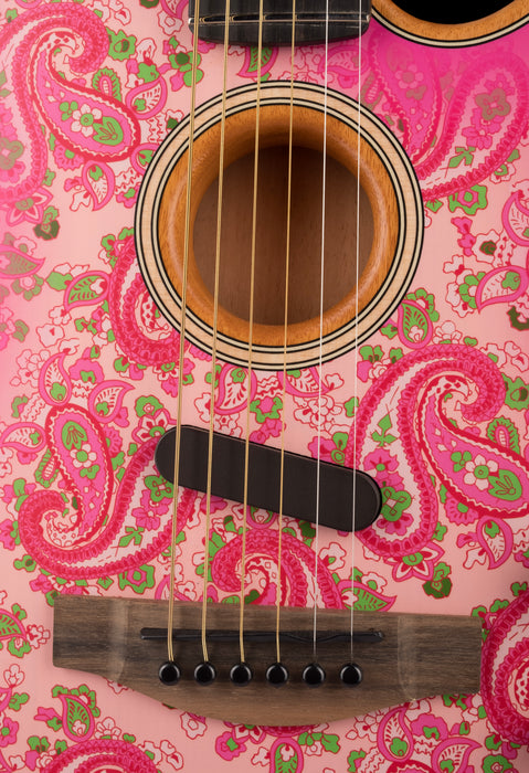 Used Fender Limited Edition American Acoustasonic Telecaster Pink