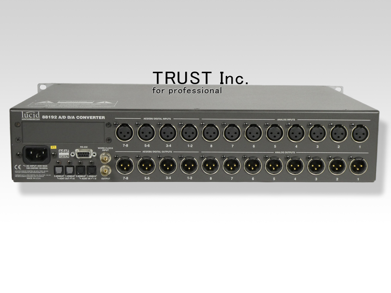 88192 / 8ch A/D D/A Converter【中古放送用・業務用 映像機器・音響