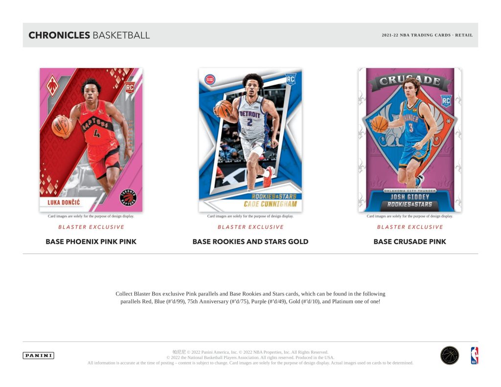 🏀 NBA 2021-22 PANINI CHRONICLES BASKETBALL BLASTER【製品情報