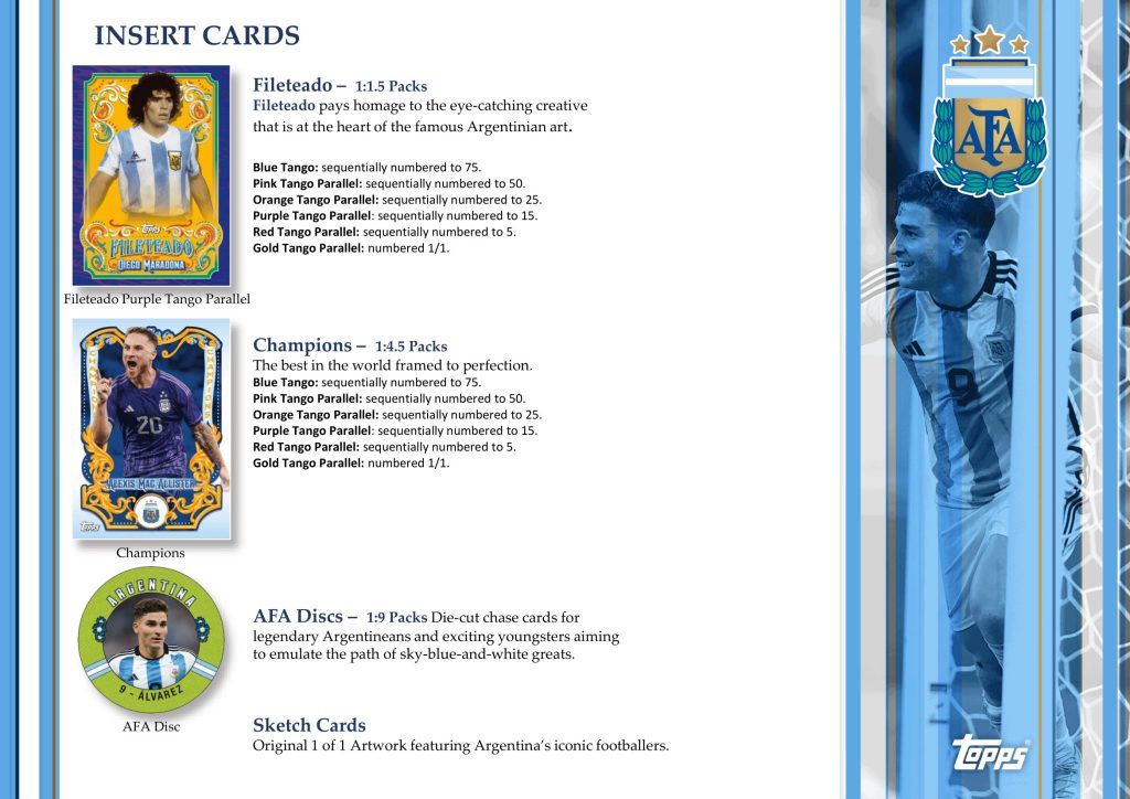 ⚽ 2023 TOPPS TEAM SET ARGENTINA FILETEADO PREMIUM HOBBY【製品情報