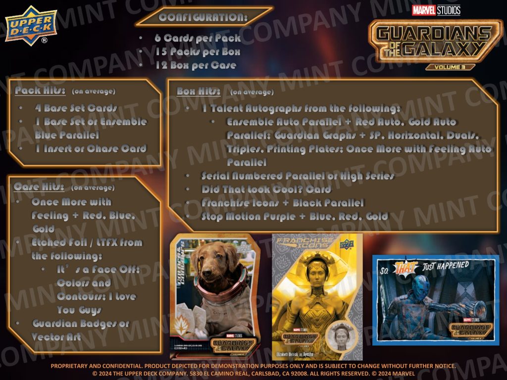 UPPER DECK MARVEL STUDIOS GUARDIANS OF THE GALAXY Vol. 3【製品情報