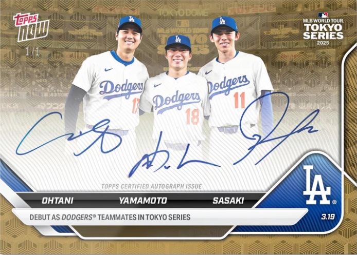 99,226枚の申し込み！ 大谷・山本由・佐々木のトリプルサインが当たる