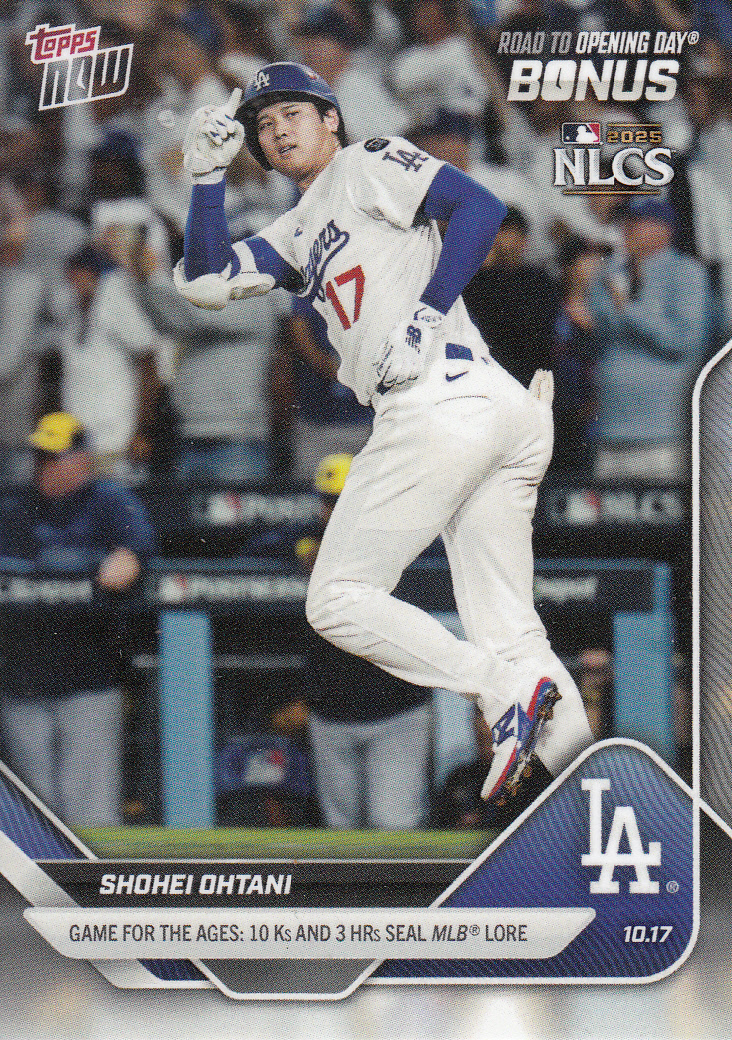 コラム】大谷翔平の限定ボーナスカードをTOPPSが発行！ 3本塁打＆10奪