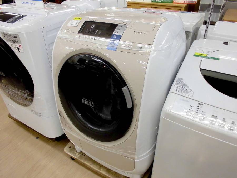 HITACHI(日立)の9.0kgドラム式洗濯乾燥機「BD-V3600L」をご紹介