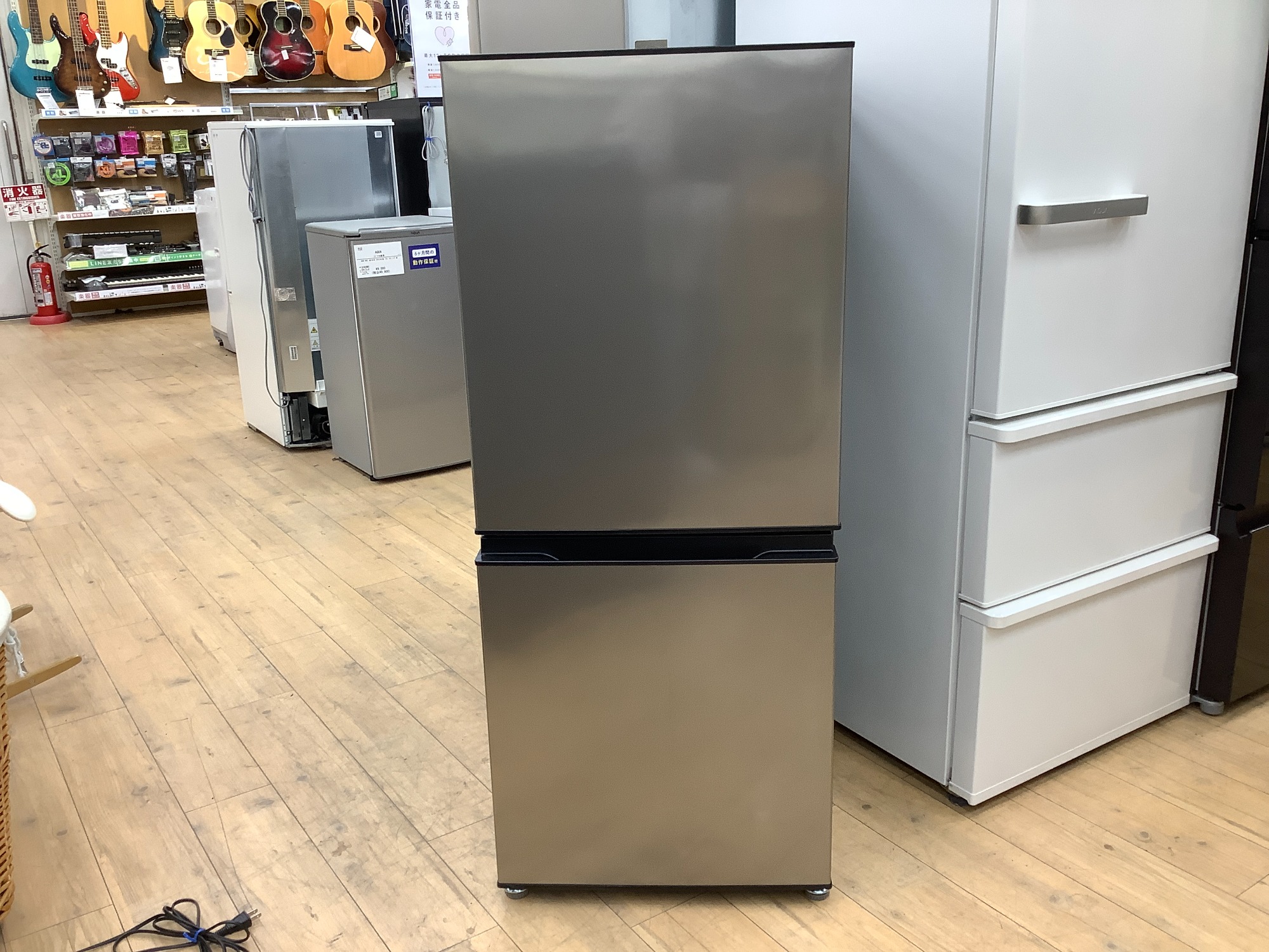 AQUA ノンフロン冷却冷蔵庫 AQR-14N(S) 冷蔵庫 シルバー AQR-14N-S [幅