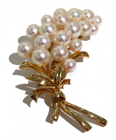 中古・古着通販】MIKIMOTO (ミキモト) パールブローチ｜ブランド・古着