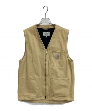中古・古着通販】CarHartt (カーハート) ベスト ベージュ サイズ:M