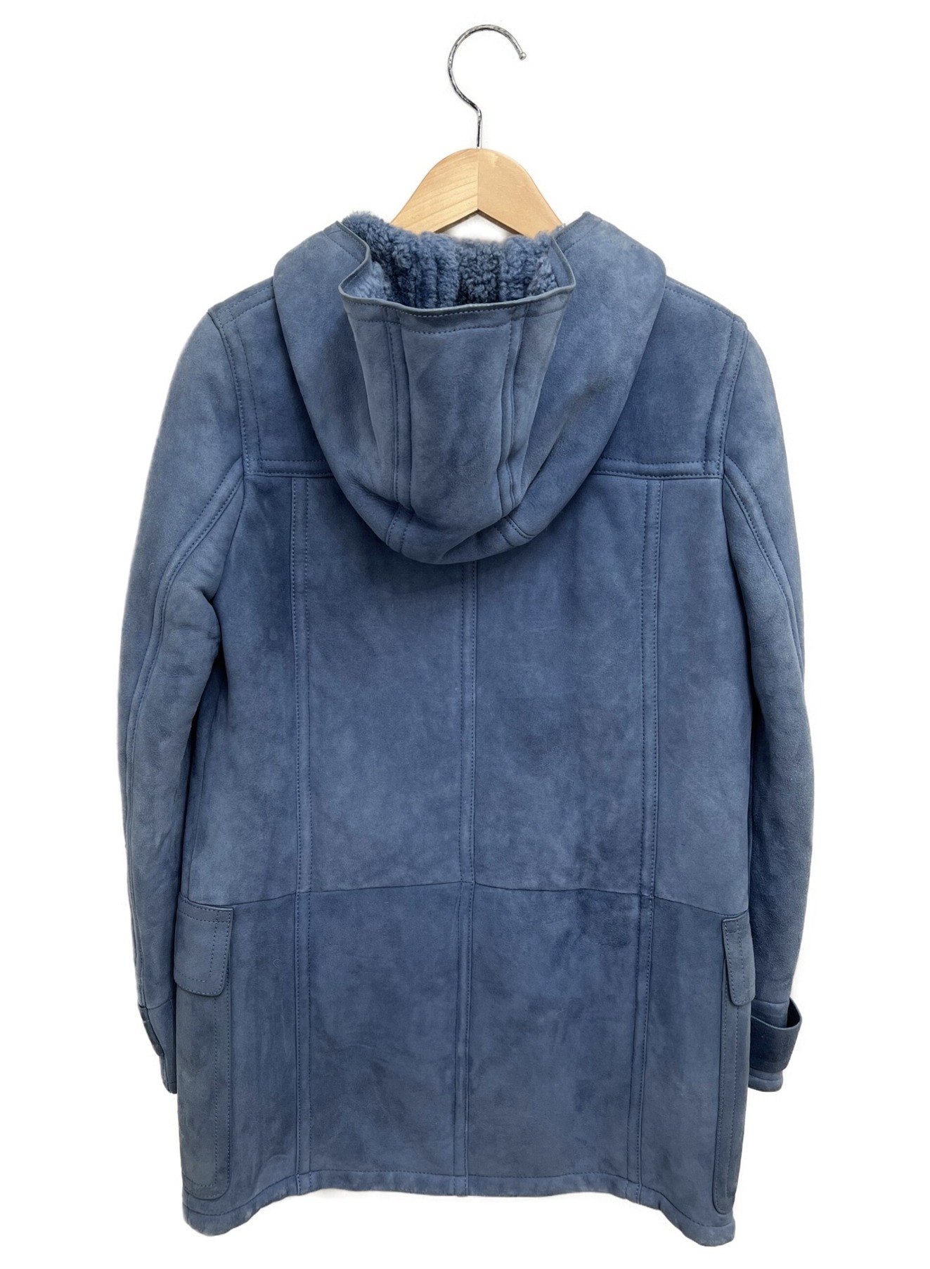 中古・古着通販】GUCCI (グッチ) ムートンダッフルコート スカイブルー