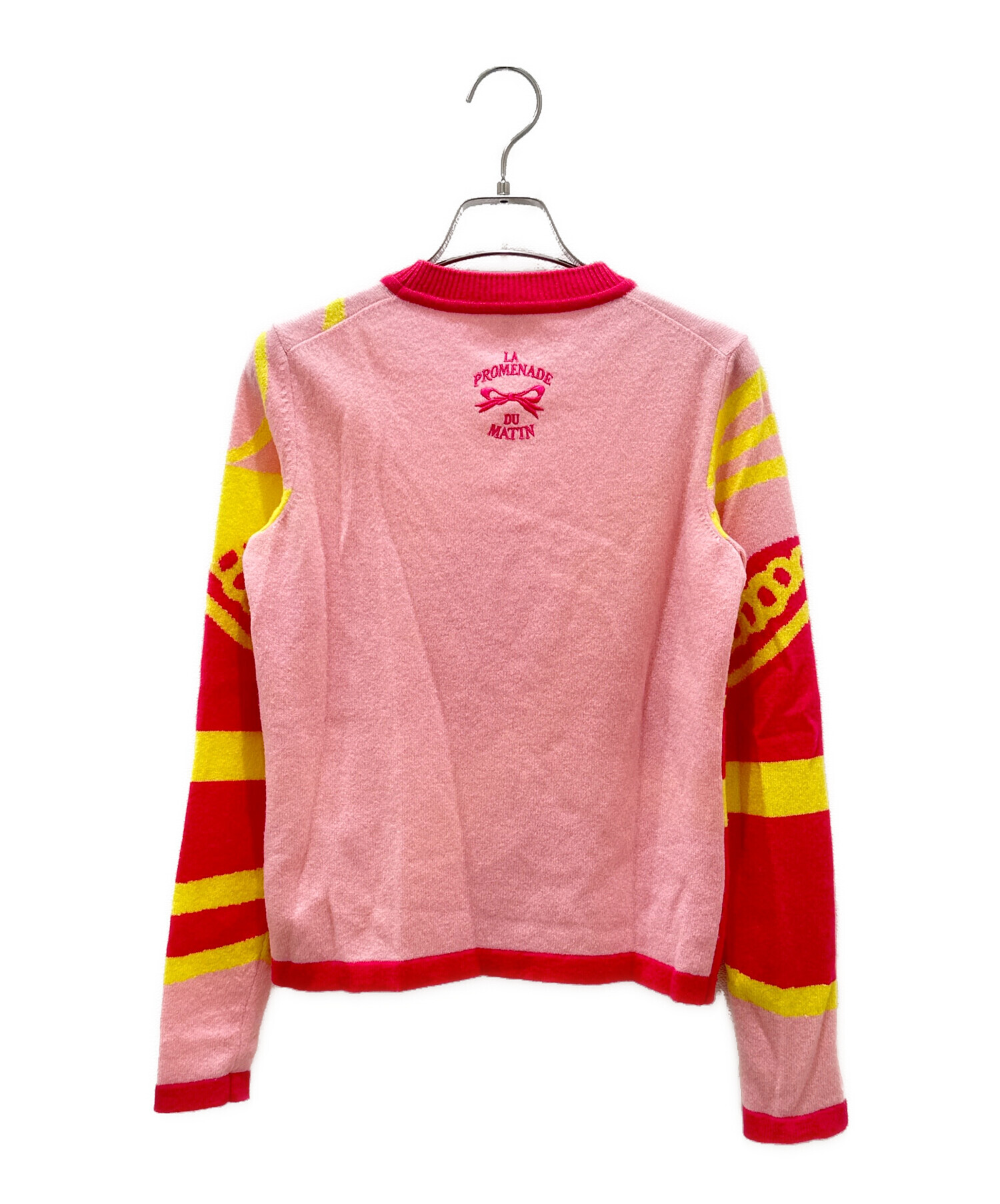 中古・古着通販】HERMES (エルメス) カシミヤセーター ピンク×イエロー