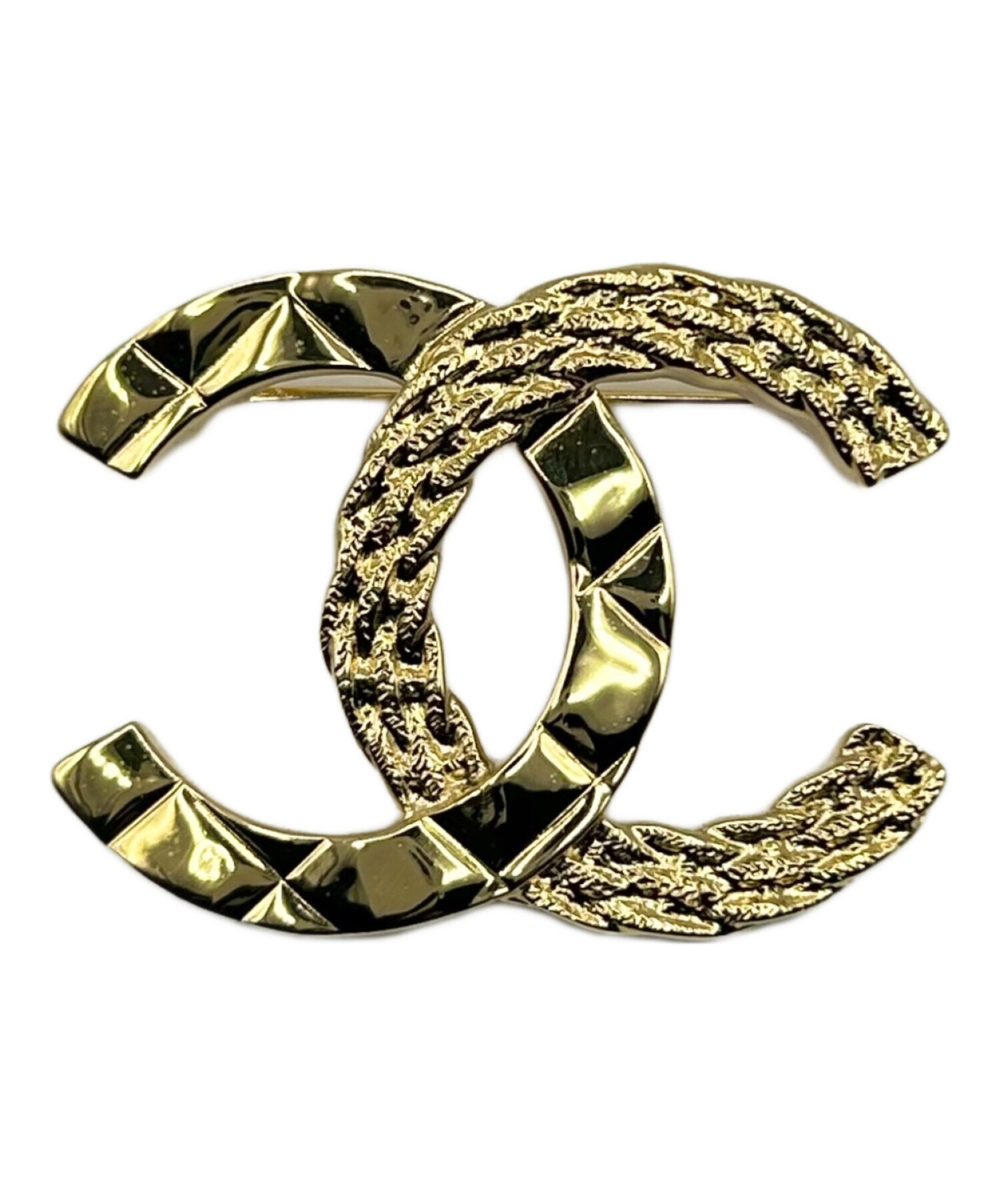 中古・古着通販】CHANEL (シャネル) ココマーク ブローチ ゴールド