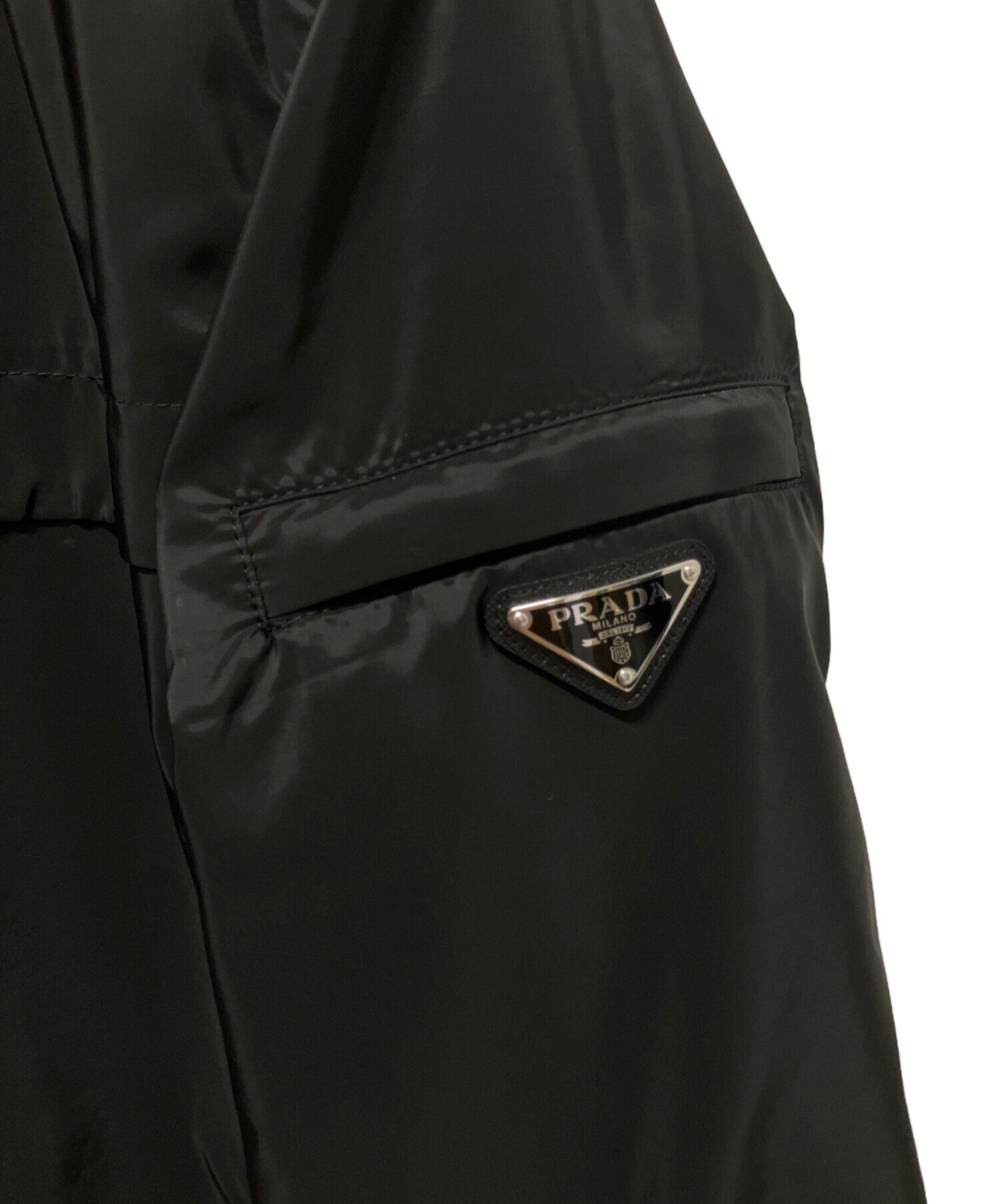 中古・古着通販】PRADA (プラダ) ナイロンジャケット Triangle Plate