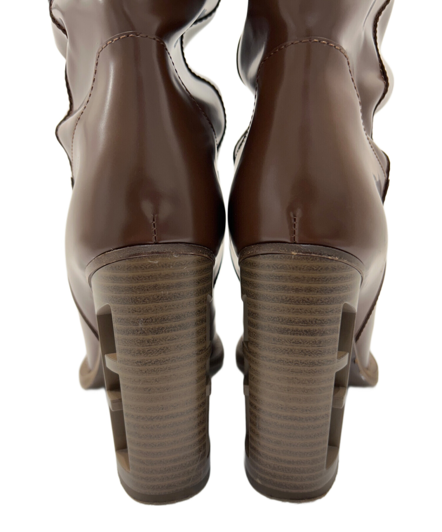 中古・古着通販】FENDI (フェンディ) FFロングブーツ ブラウン サイズ