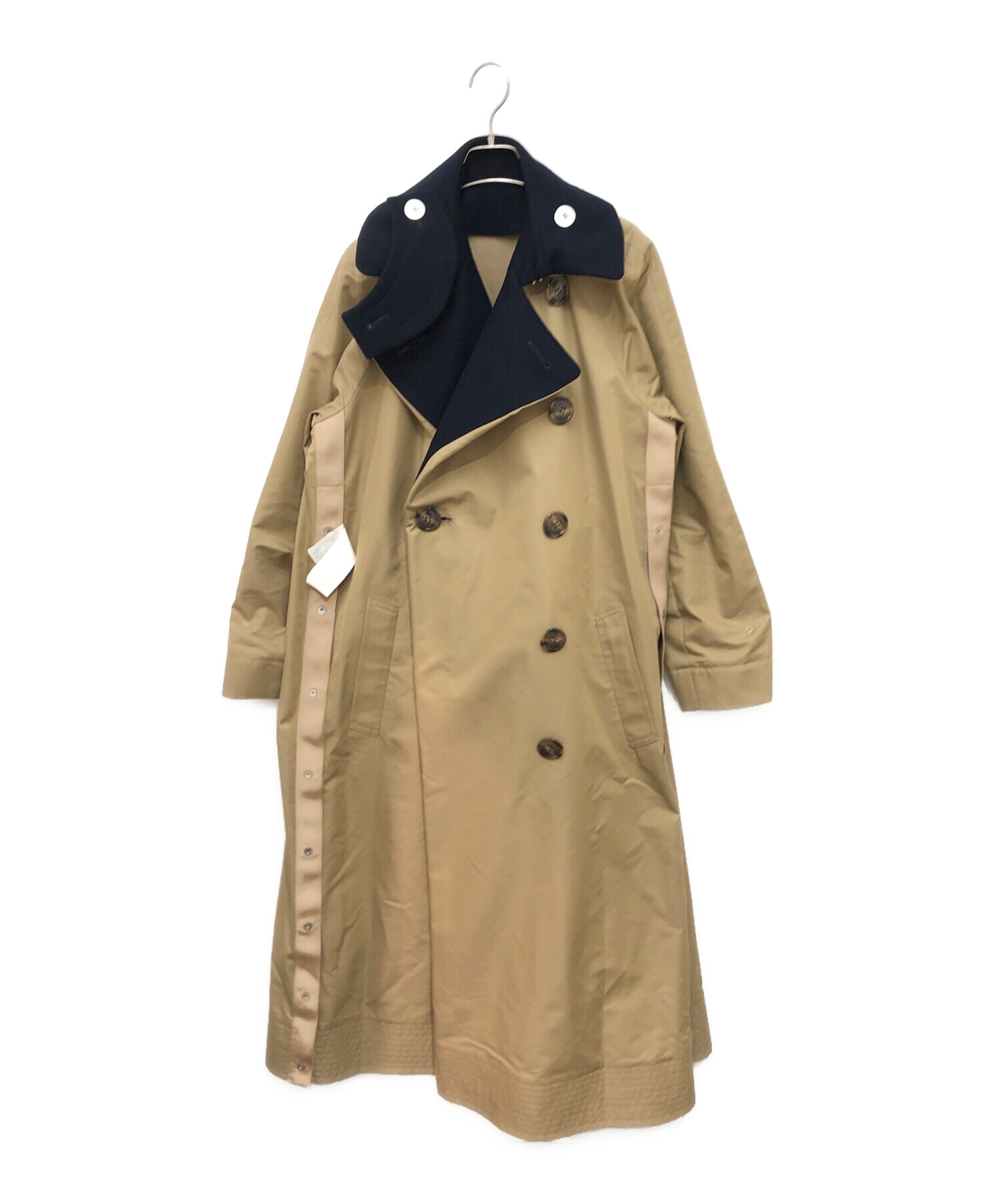 中古・古着通販】sacai (サカイ) 21AW Wool Melton Coat ネイビー