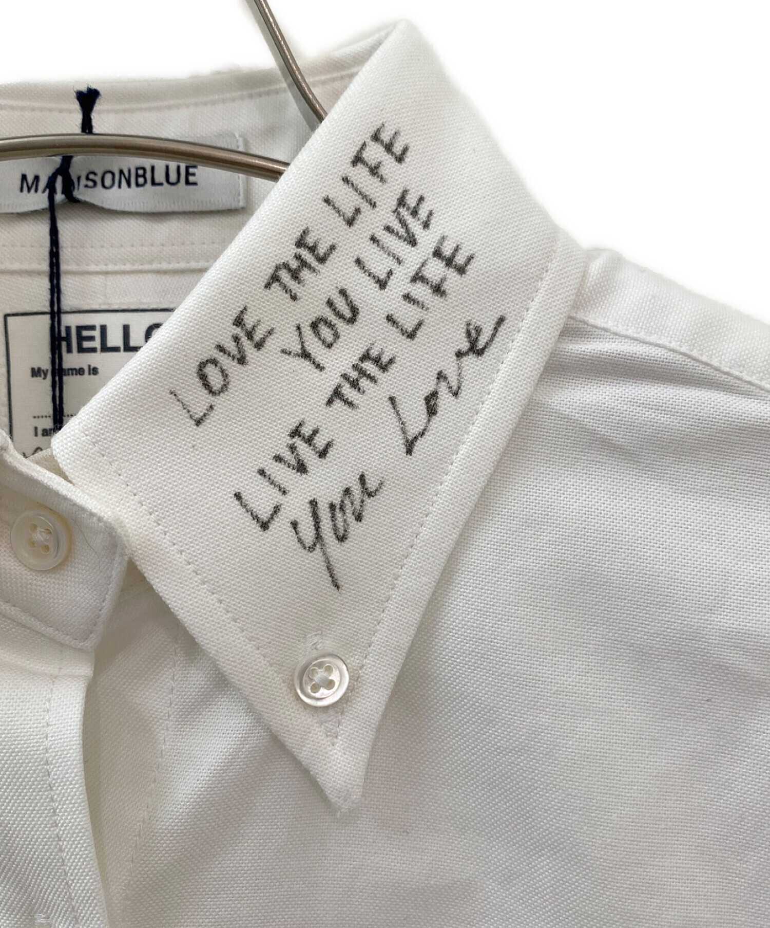 中古・古着通販】MADISON BLUE (マディソンブルー) メッセージシャツ